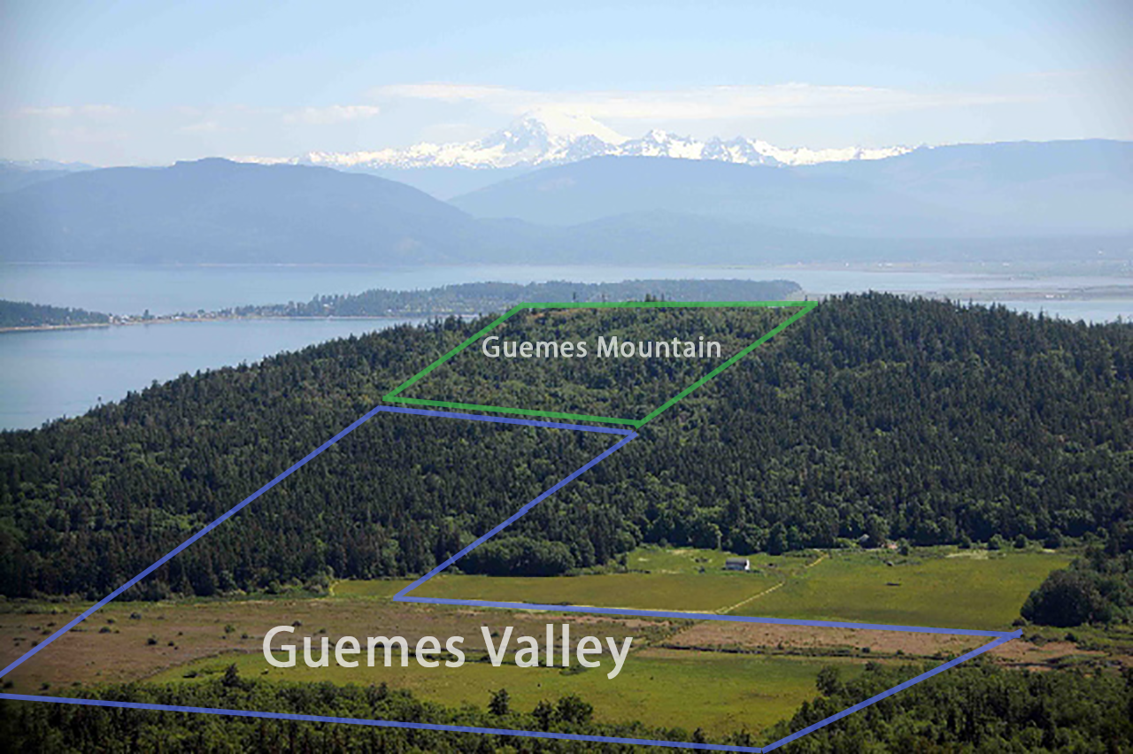 Guemes Mountain & Valley Conservation Area. Photograph credit: Skagit Land Trust