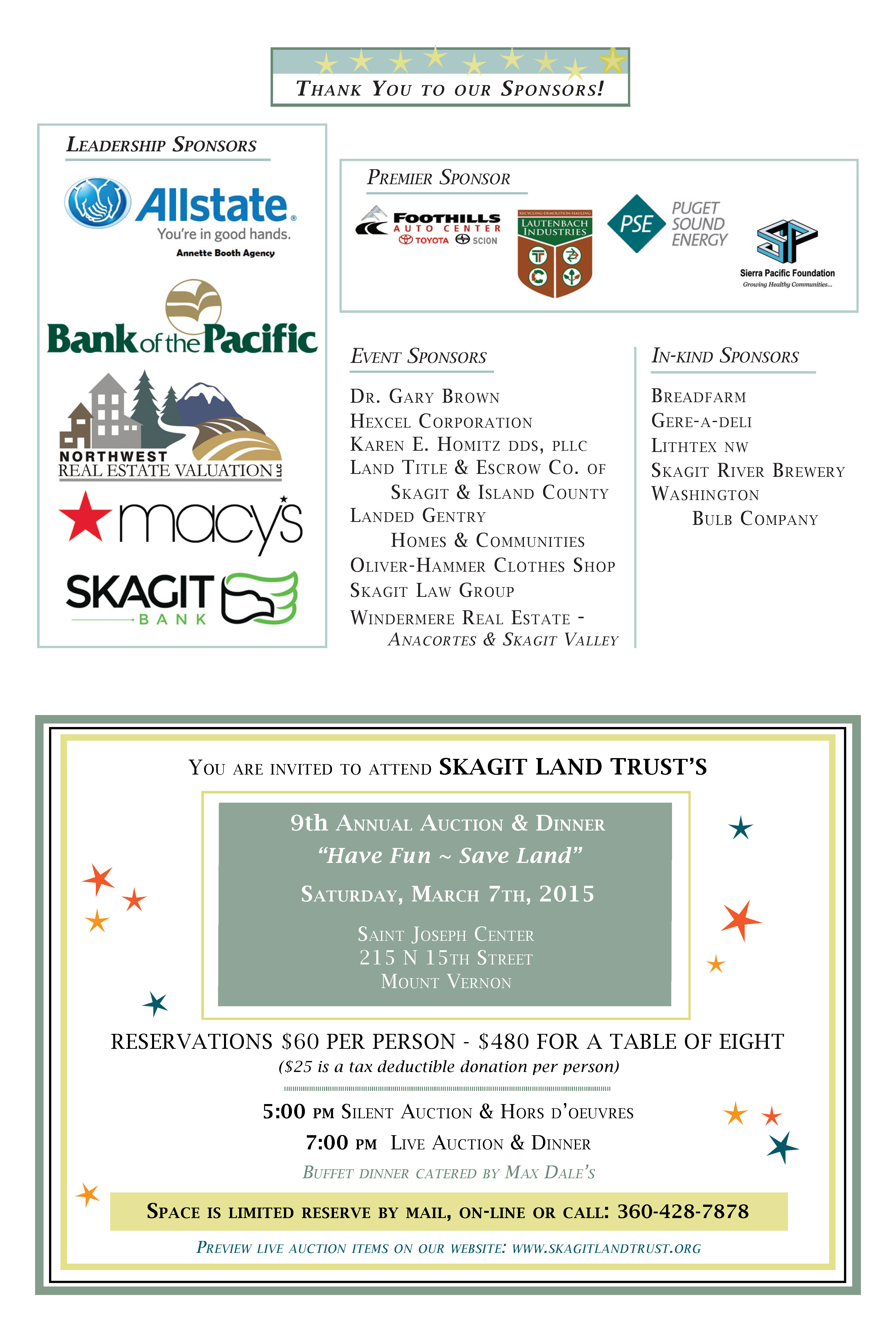 Auction Invitation 2015