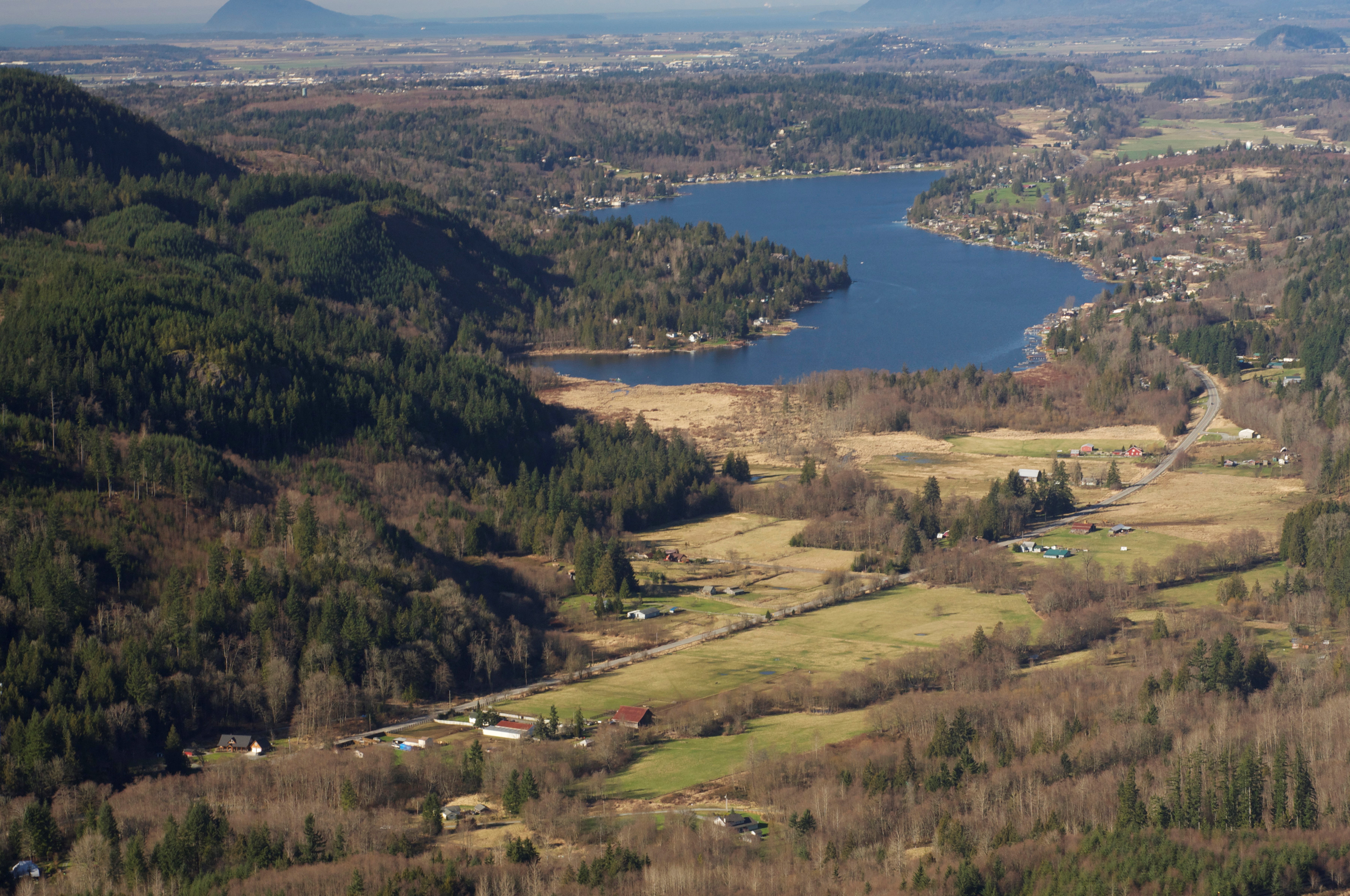 Aerial photograph of Big Lake. Photograph by Chris Farrow.