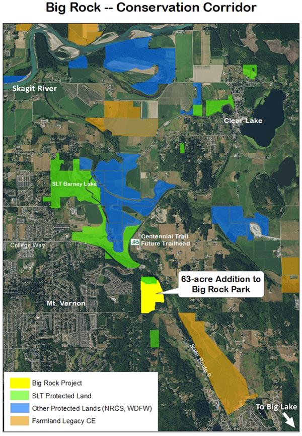 Map of Big Rock Area Conservation